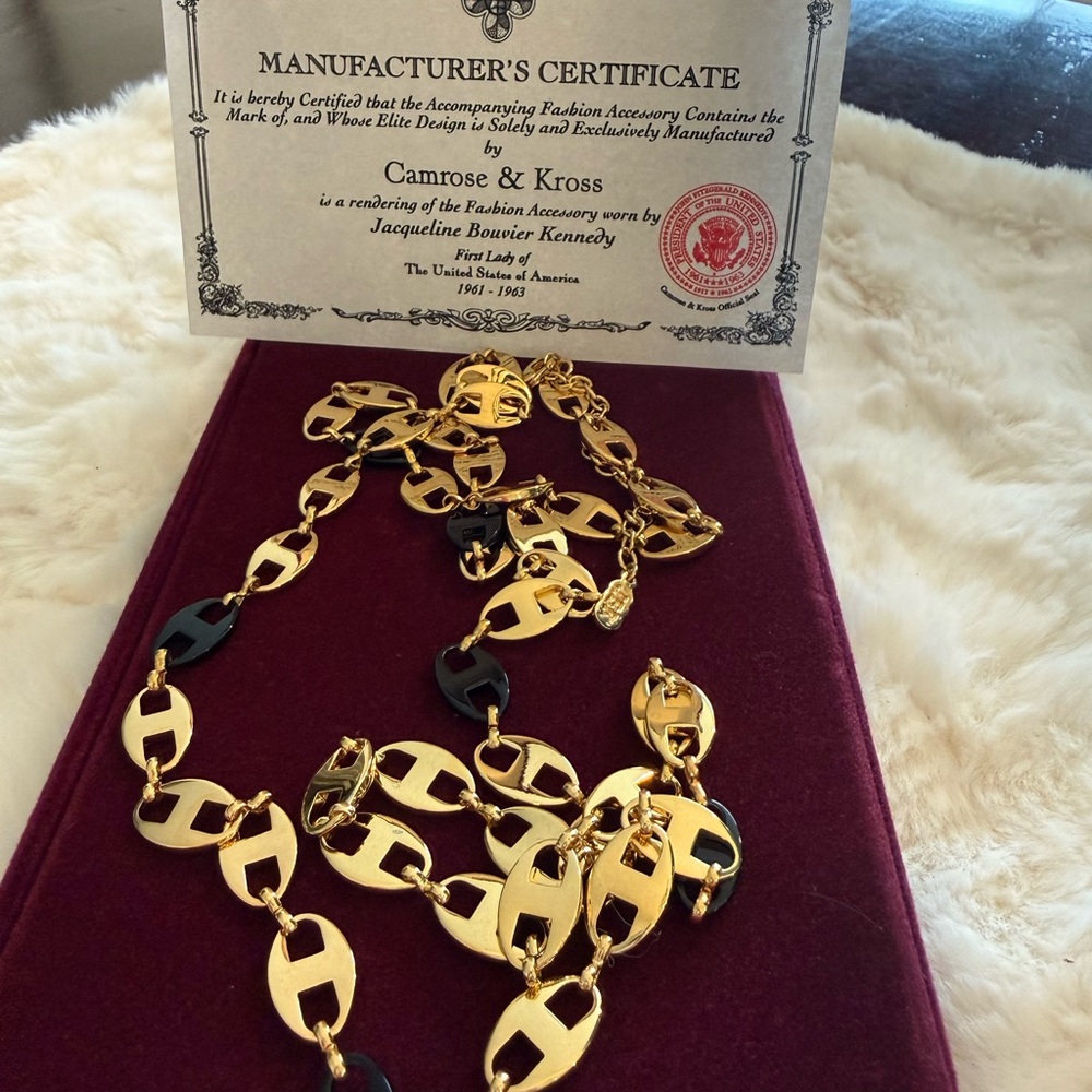 Camrose & Kross Gold and Black Women's Necklace